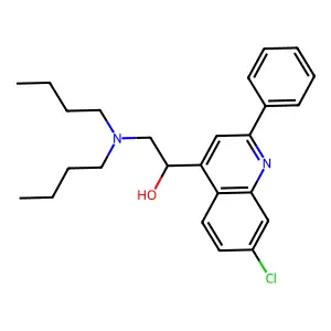 1-(7-Chloro-2-phenylquinolin-4-yl)-2-(dibutylamino)ethanol structure