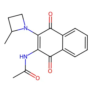 N-[3-(2-Methylazetidin-1-YL)-1,4-dioxo-naphthalen-2-YL]acetamide structure