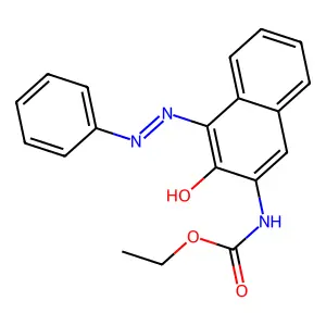 ethyl (NE)-N-[3-oxo-4-(2-phenylhydrazinyl)naphthalen-2-ylidene]carbamate structure