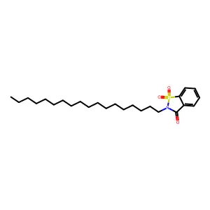 2-Octadecyl-1H-1lambda~6~,2-benzothiazole-1,1,3(2H)-trione structure