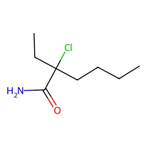 2-Chloro-2-ethylhexanamide structure