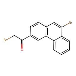 2-Bromo-1-(9-bromophenanthren-3-yl)ethanone structure