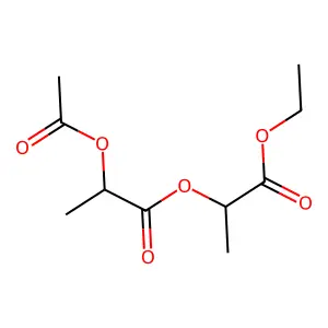 1-Ethoxycarbonylethyl 2-acetyloxypropanoate structure