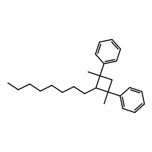 1,1'-(1,3-Dimethyl-2-octylcyclobutane-1,3-diyl)dibenzene structure