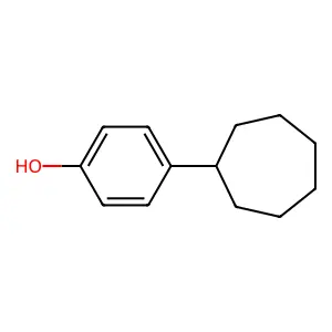 4-Cycloheptylphenol structure