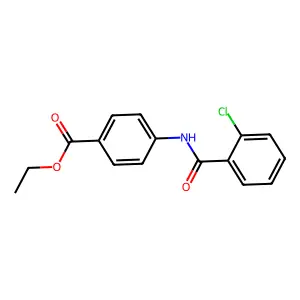 Ethyl 4-(2-chlorobenzamido)benzoate structure