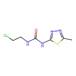Urea, 1-(2-chloroethyl)-3-(5-methyl-1,3,4-thiadiazol-2-yl)- structure