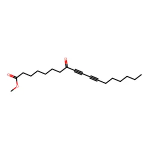 Methyl 8-oxooctadeca-9,11-diynoate structure