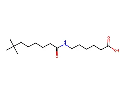 Hexanoic acid, 6-[(1-oxoneodecyl)amino]- structure