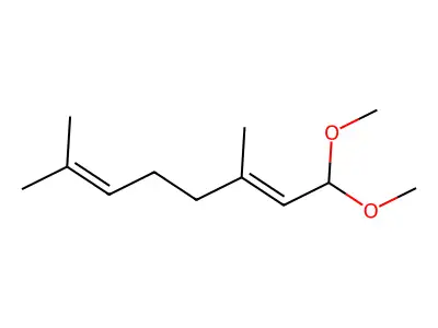 Geranial dimethyl acetal structure