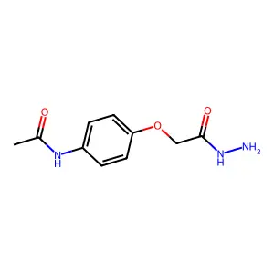 2-[4-(Acetylamino)phenoxy]acetic acid hydrazide structure
