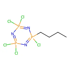 1-Butylpentachlorocyclotriphosphazene structure