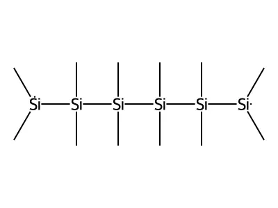Hexasilane, 1,1,2,2,3,3,4,4,5,5,6,6-dodecamethyl- structure