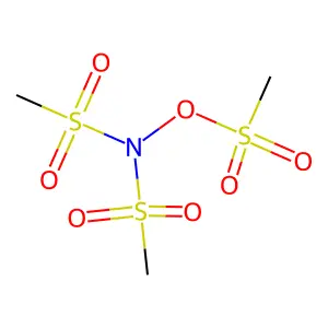 Methanesulfonamide, N-(methylsulfonyl)-N-[(methylsulfonyl)oxy]- structure
