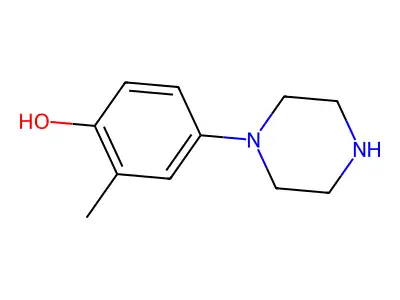 2-methyl-4-(1-piperazinyl)Phenol structure