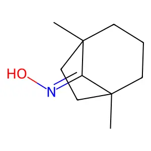 Bicyclo[3.2.1]octan-8-one, 1,5-dimethyl-, oxime structure