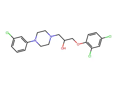 1-[4-(3-Chlorophenyl)piperazin-1-yl]-3-(2,4-dichlorophenoxy)propan-2-ol structure