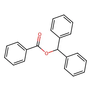 Diphenylmethyl benzoate structure