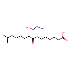 Hexanoic acid, 6-((1-oxoisononyl)amino)-, compd. with 2-aminoethanol (1:1) structure