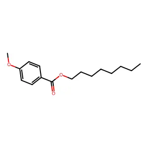 Octyl 4-methoxybenzoate structure