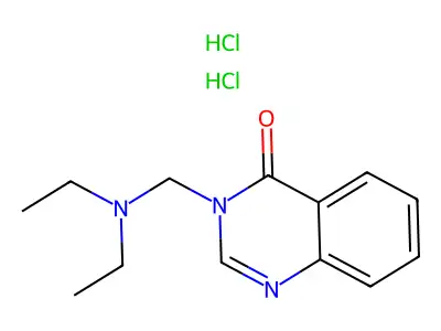 4(3H)-Quinazolinone, 3-((diethylamino)methyl)-, dihydrochloride structure