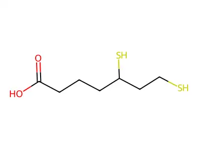 (S)-dihydrolipoic acid structure