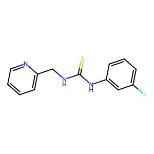 1-(3-Fluorophenyl)-3-(pyridin-2-ylmethyl)thiourea structure