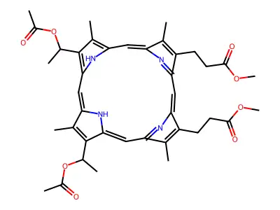 2,4-二乙酰基血卟啉二甲酯 structure