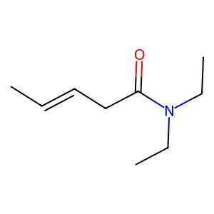 3-Pentenamide, N,N-diethyl- structure