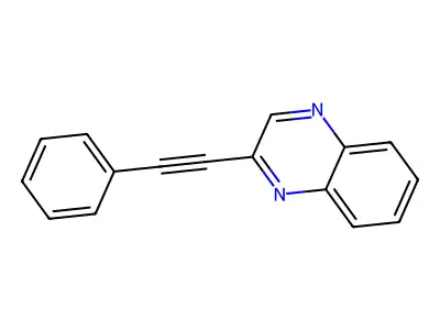 Quinoxaline, 2-(phenylethynyl)- structure