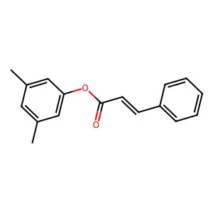 2-Propenoic acid, 3-phenyl-, 3,5-dimethylphenyl ester structure