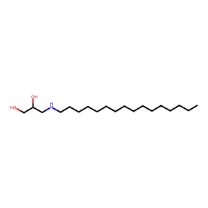 3-(Hexadecylamino)propane-1,2-diol structure