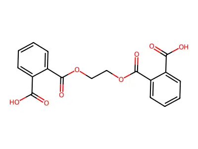 1,2-Benzenedicarboxylic acid, 1,2-ethanediyl ester structure