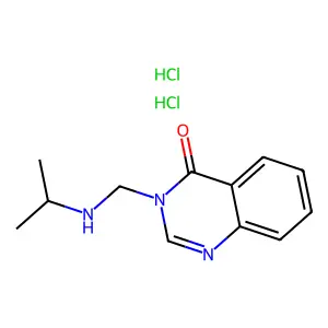 4(3H)-Quinazolinone, 3-(((1-methylethyl)amino)methyl)-, dihydrochloride structure