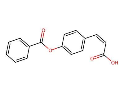 3-(4-Benzoyloxyphenyl)prop-2-enoic acid structure