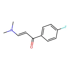 (2E)-3-(dimethylamino)-1-(4-fluorophenyl)prop-2-en-1-one structure