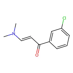 (E)-1-(3-chlorophenyl)-3-(dimethylamino)prop-2-en-1-one structure