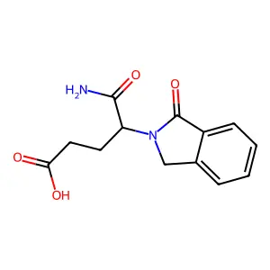 5-Amino-5-oxo-4-(1-oxoisoindolin-2-yl)pentanoic acid structure