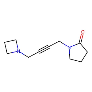 2-Pyrrolidinone, 1-(4-(1-azetidinyl)-2-butynyl)- structure