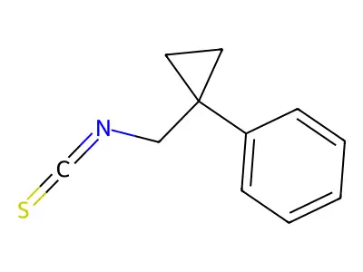 (1-Phenylcyclopropyl)methyl isothiocyanate structure