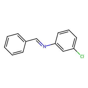 N-Benzylidene-3-chloroaniline structure