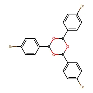 Tris(4-bromophenyl)boroxin structure