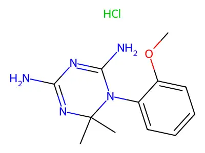 1-(2-Methoxyphenyl)-6,6-dimethyl-1,6-dihydro-1,3,5-triazine-2,4-diamine structure