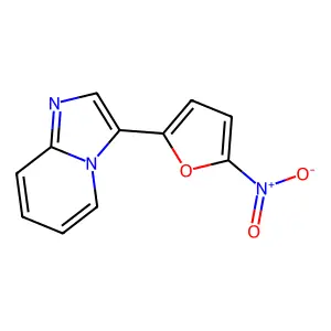 3-(5-Nitro-2-furyl)-imidazo(1,2-alpha)pyridine structure