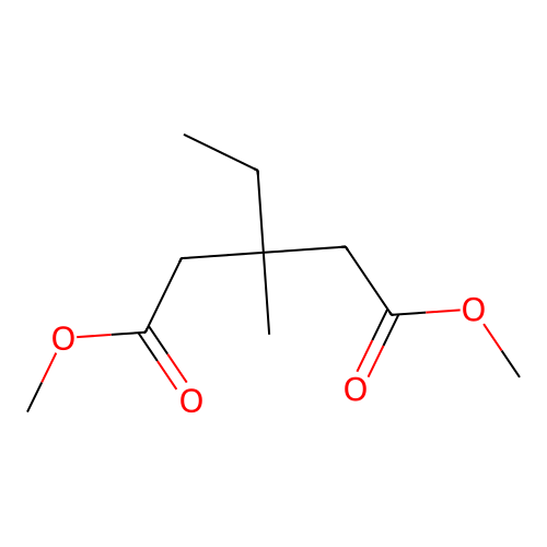 Dimethyl 3-ethyl-3-methylpentanedioate structure