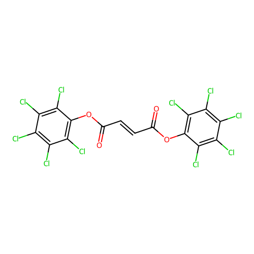 bis(2,3,4,5,6-pentachlorophenyl) (E)-but-2-enedioate structure