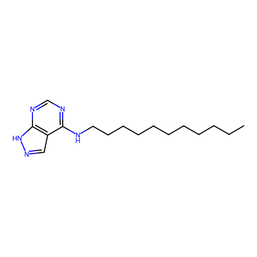 N-undecyl-1H-pyrazolo[5,4-d]pyrimidin-4-amine structure
