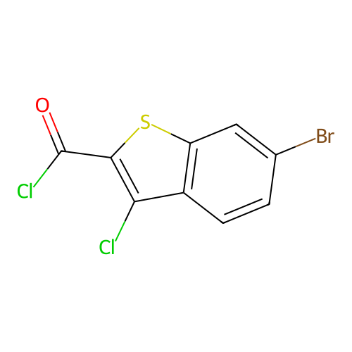 6-Bromo-3-chloro-1-benzothiophene-2-carbonyl chloride structure