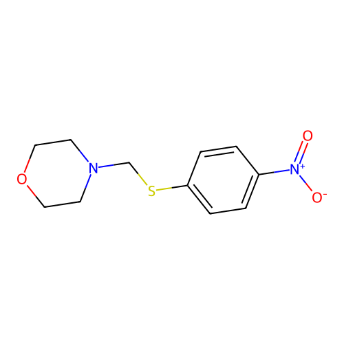 4-[(4-Nitrophenyl)sulfanylmethyl]morpholine structure