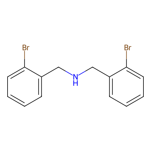 1-(2-bromophenyl)-N-[(2-bromophenyl)methyl]methanamine structure